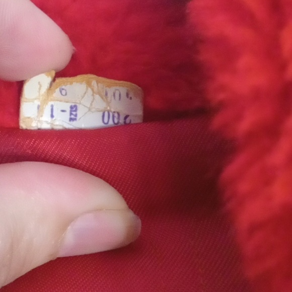 Eskimo style hooded vintage red winter jacket size large - Picture 3 of 11